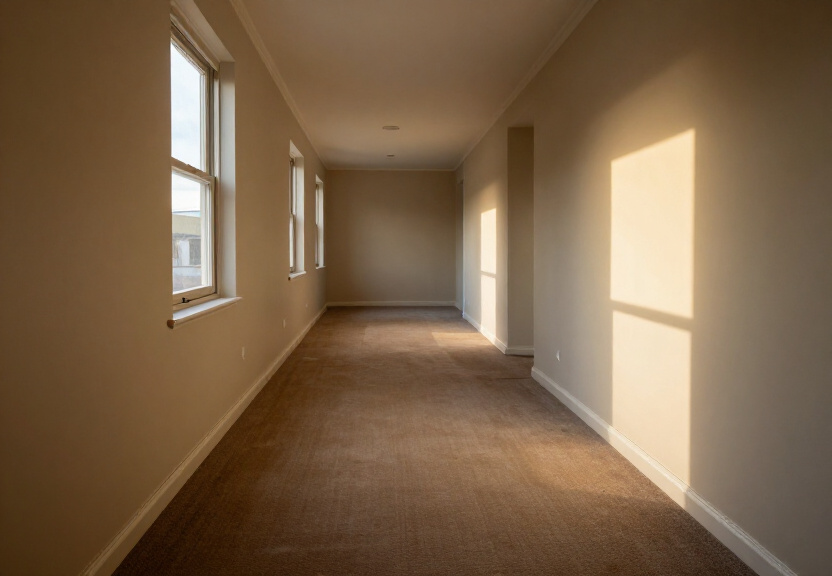 Restored living room in Menai Central after flood restoration